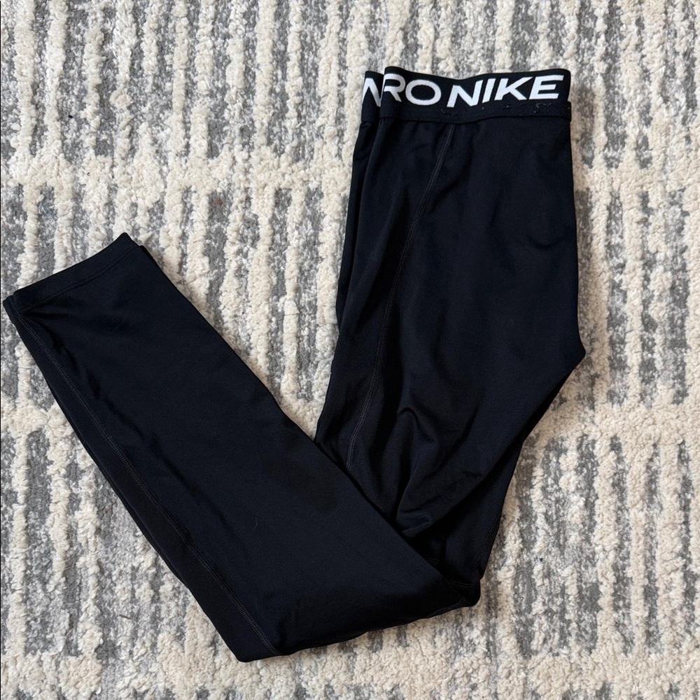 Boys’ Nike Pro Dri Fit Performance Leggings with Branded Waistband